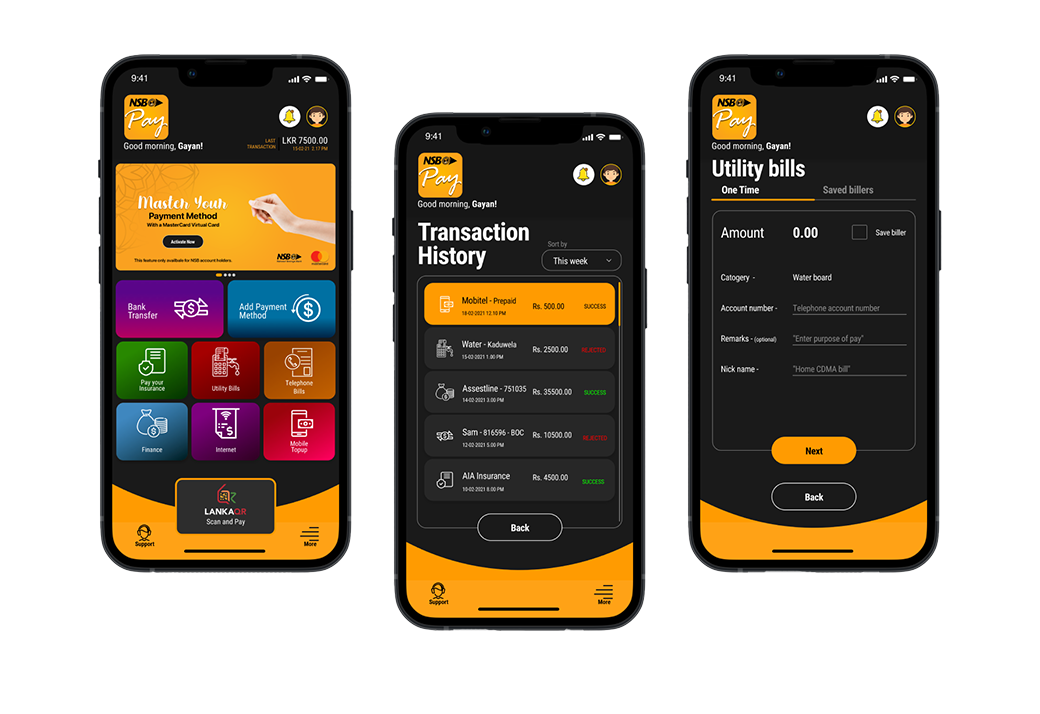 NSBPay app preview